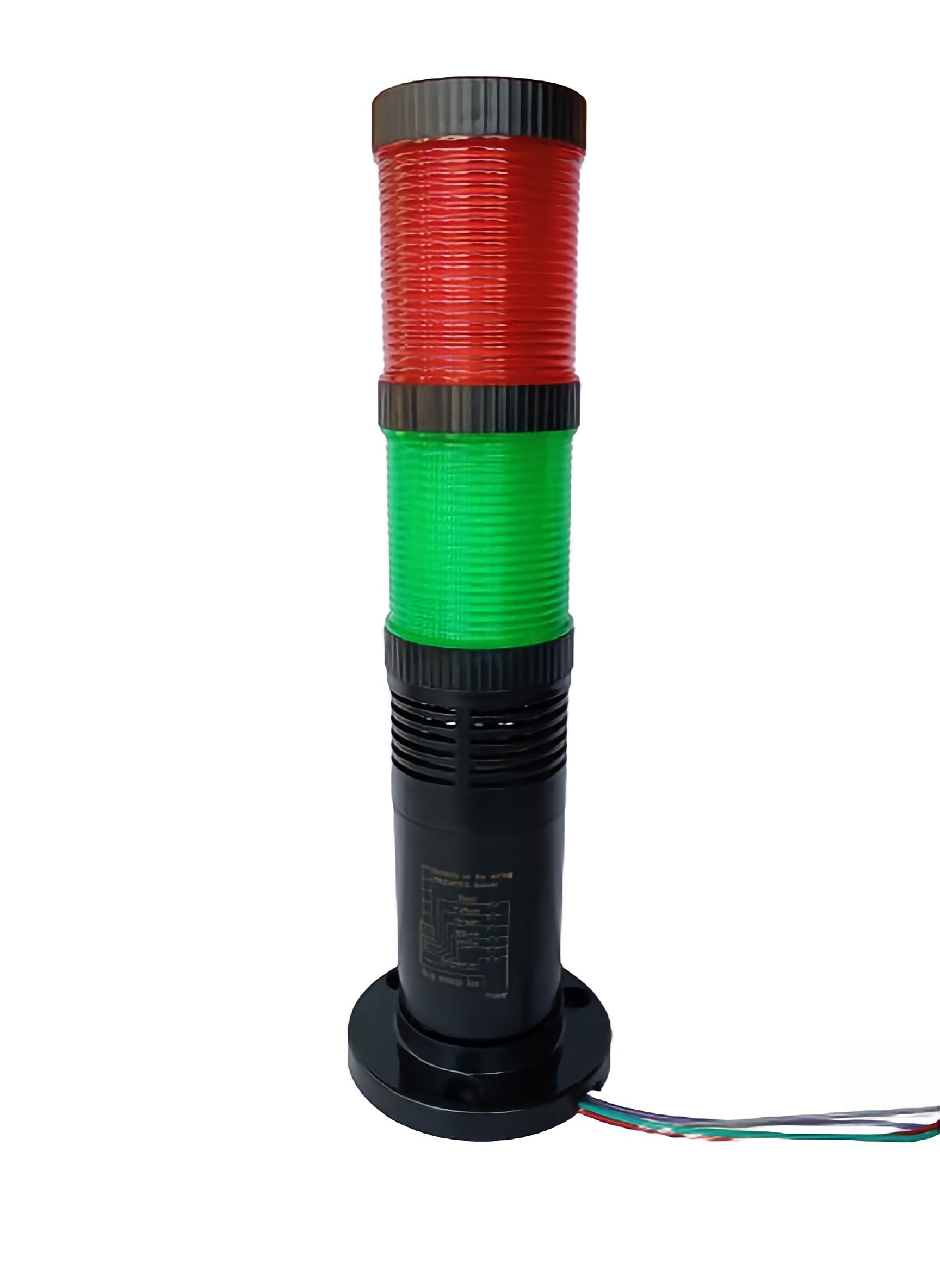 Power Make 2 Tier LED Signal Tower Lamp Light with Buzzer, 220V AC